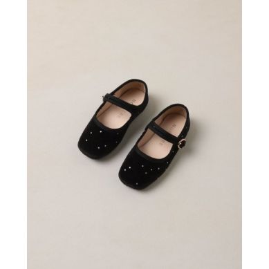 STRAP BALLET FLATS BLACK