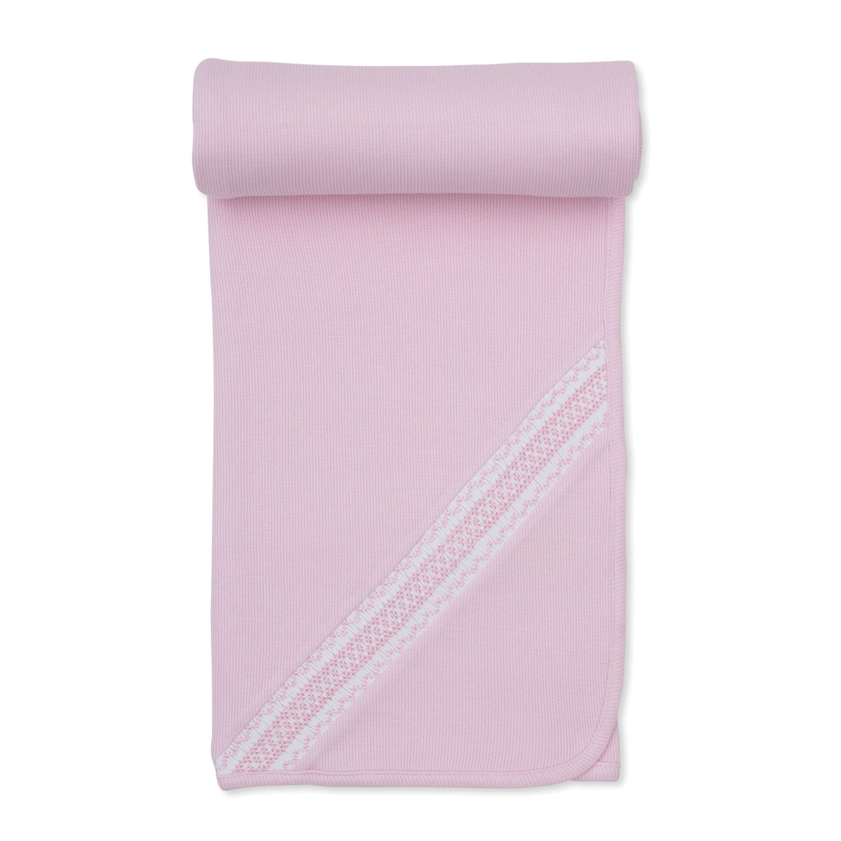 Pink Blanket w/hand smocking