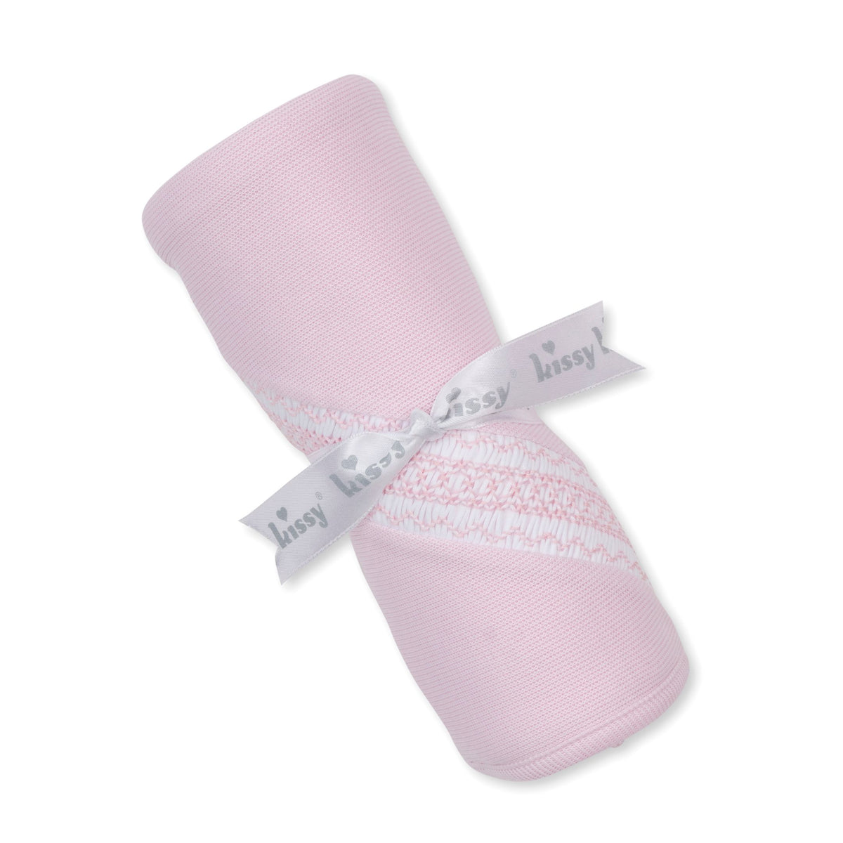 Pink Blanket w/hand smocking