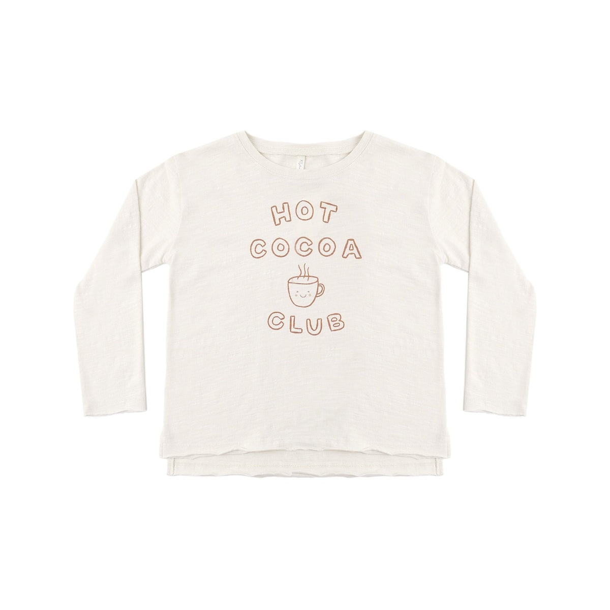 RAW EDGE LONG SLEEVE TEE HOT COCOA CLUB