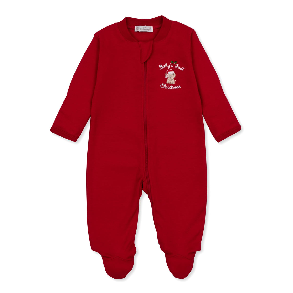 footie w/ zip baby's first Christmas