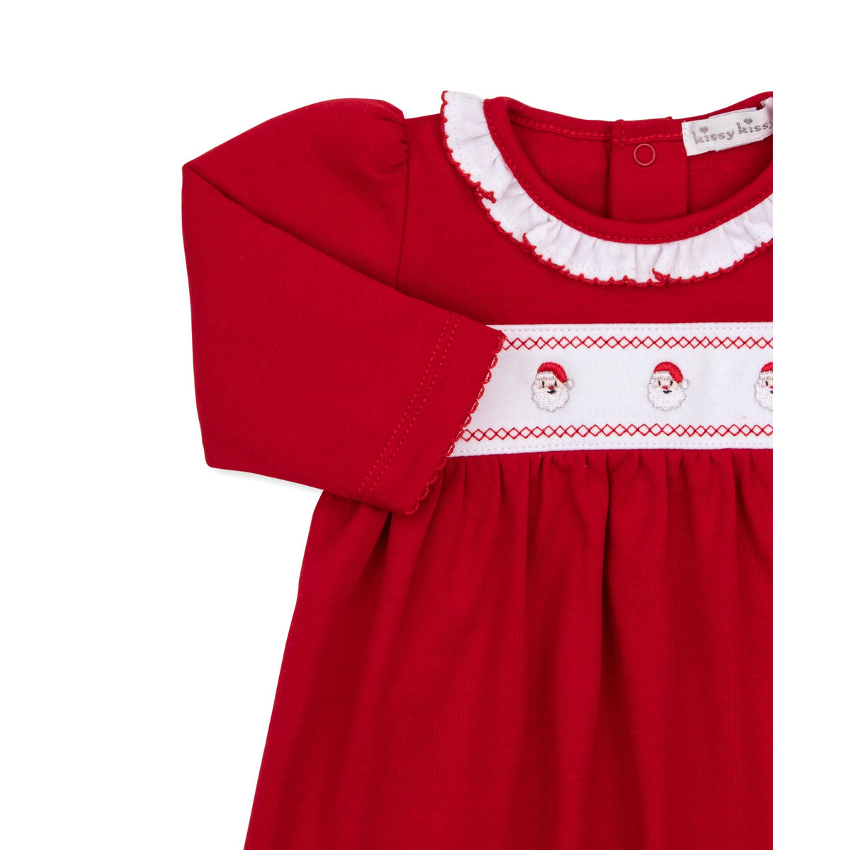 Dress Set w/Hand Emb Santa
