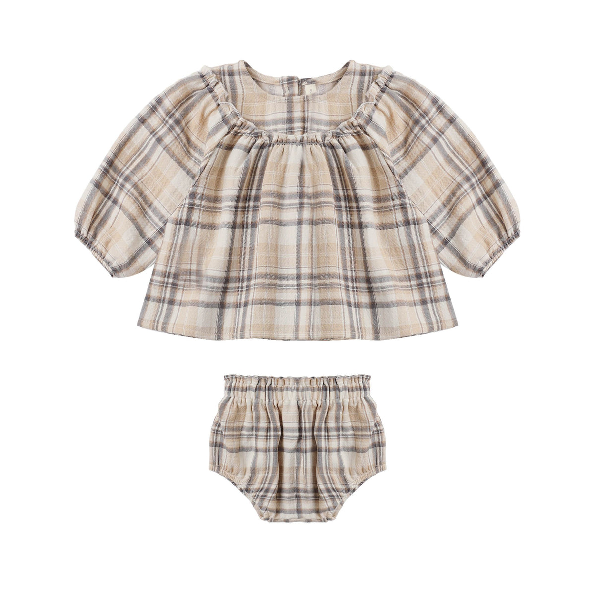 MIA TOP + BLOOMER SET FALL PLAID