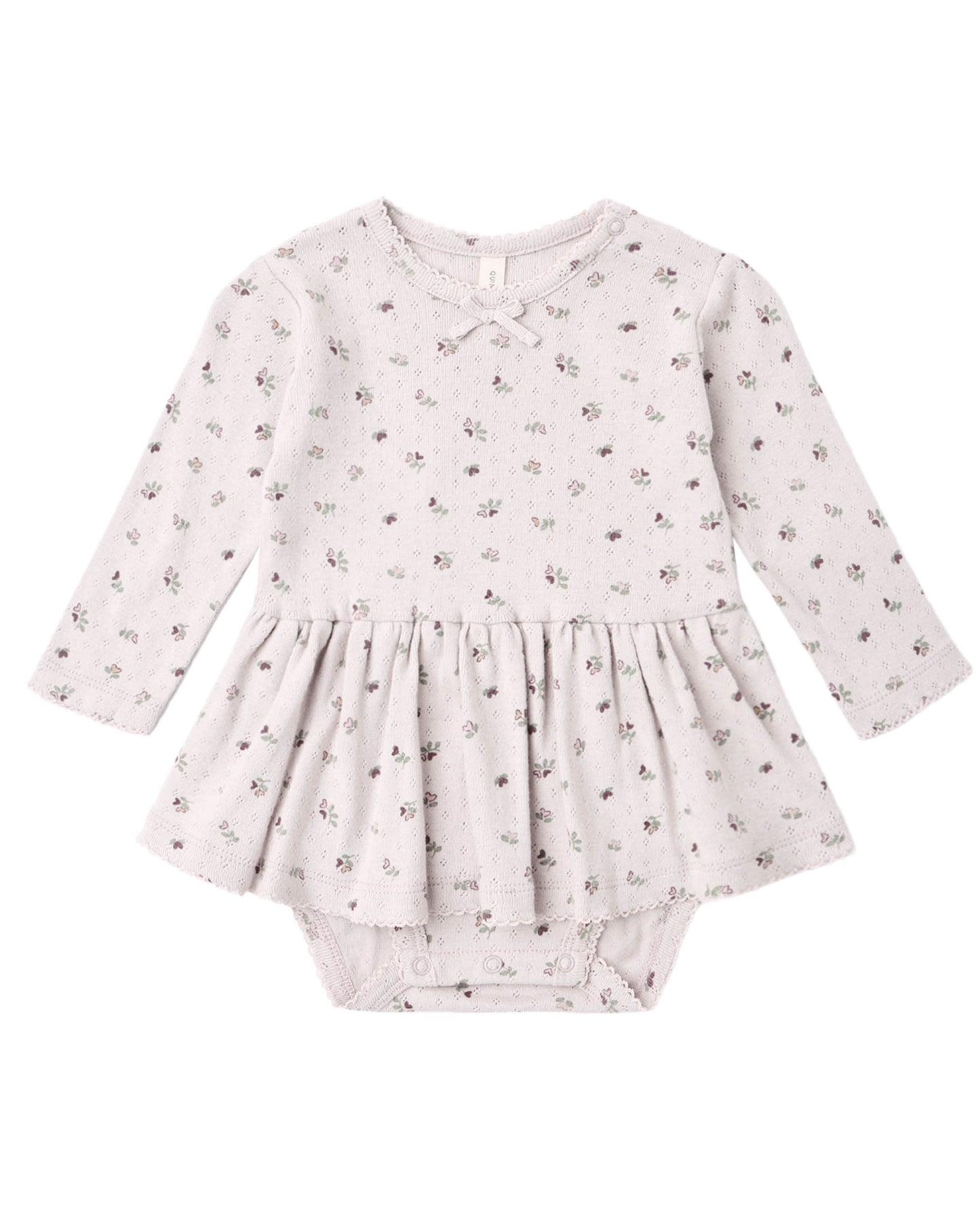 POINTELLE SKIRTED BODYSUIT HEART DITSY
