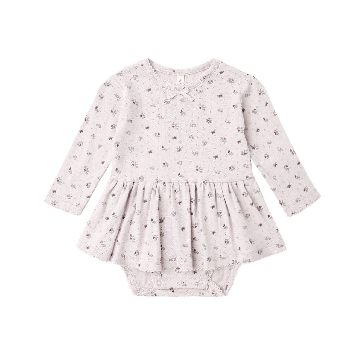 POINTELLE SKIRTED BODYSUIT HEART DITSY