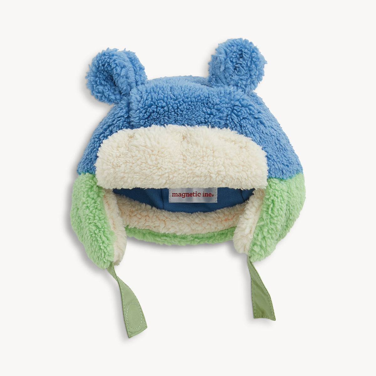 BLUE COLORBLOCK SHERPA HAT