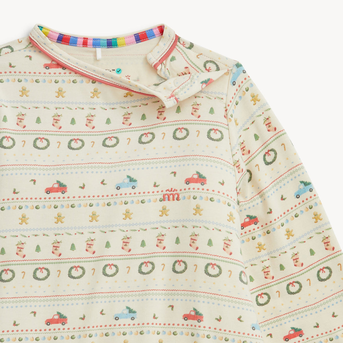 TRADITIONAL CHRISTMAS RF L/S NIGHTGOWN