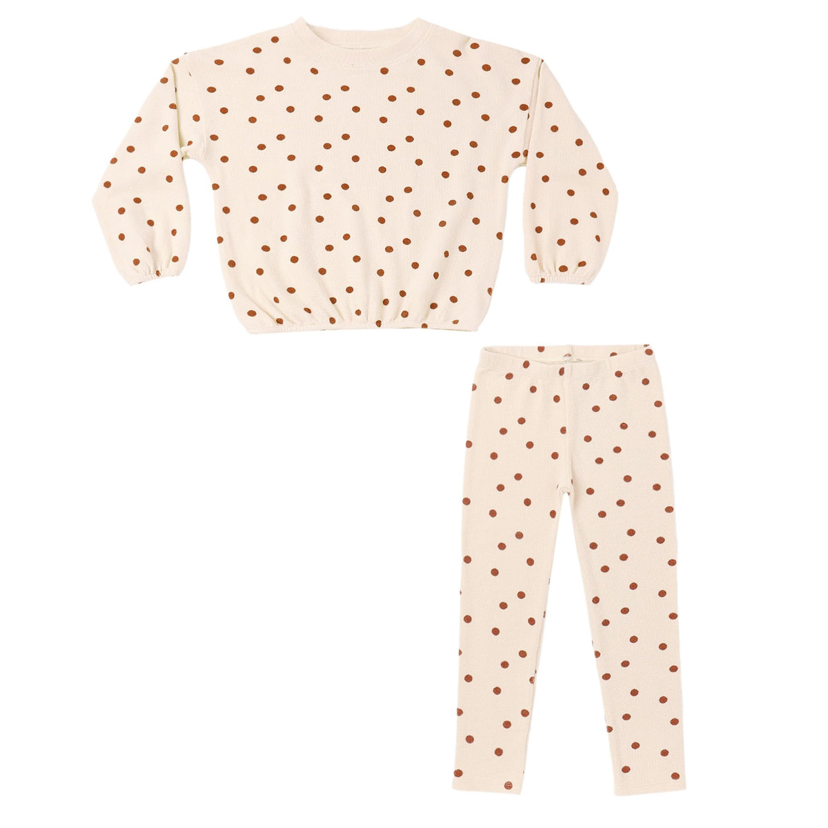 SPONGEY KNIT SET RUBY DOTS