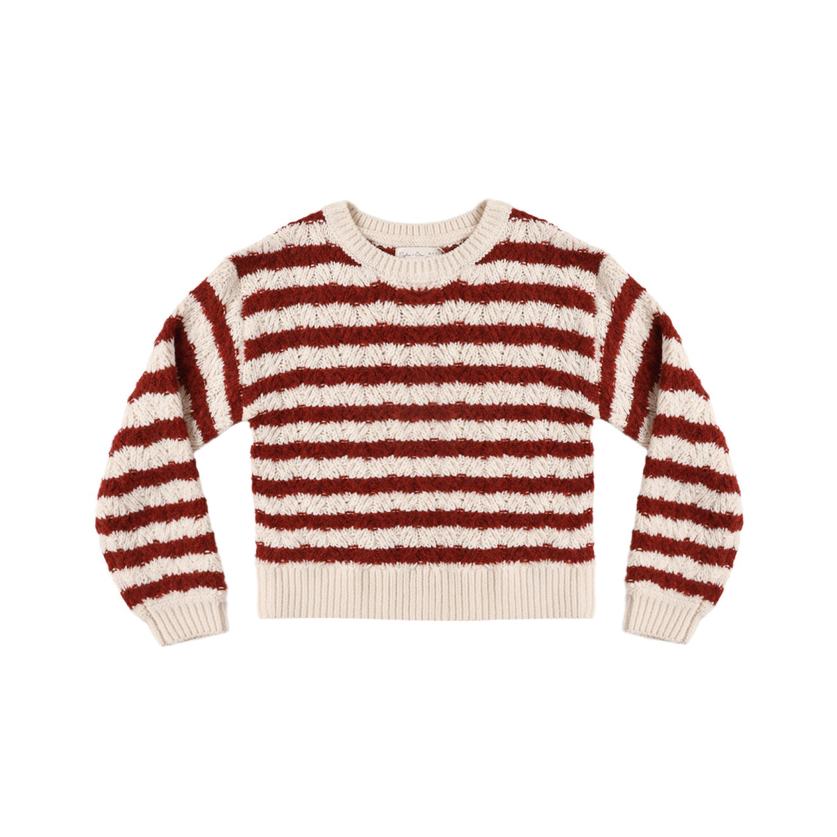 ASPEN SWEATER RUBY STRIPE