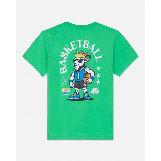 BASKETBALL MOST VALUABLE GOAT T-SHIRT: LEAP FROG