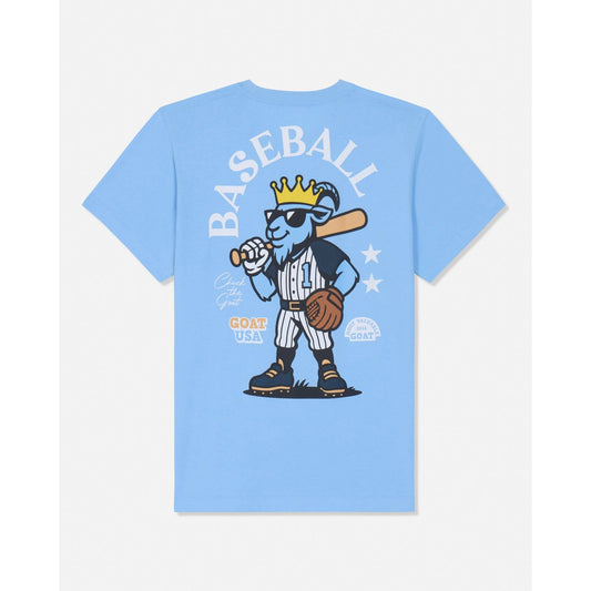 BASEBALL MOST VALUABLE GOAT T-SHIRT: CAROLINA BLUE