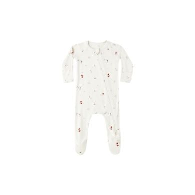 BAMBOO ZIP FOOTIE || WINTER WONDERLAND