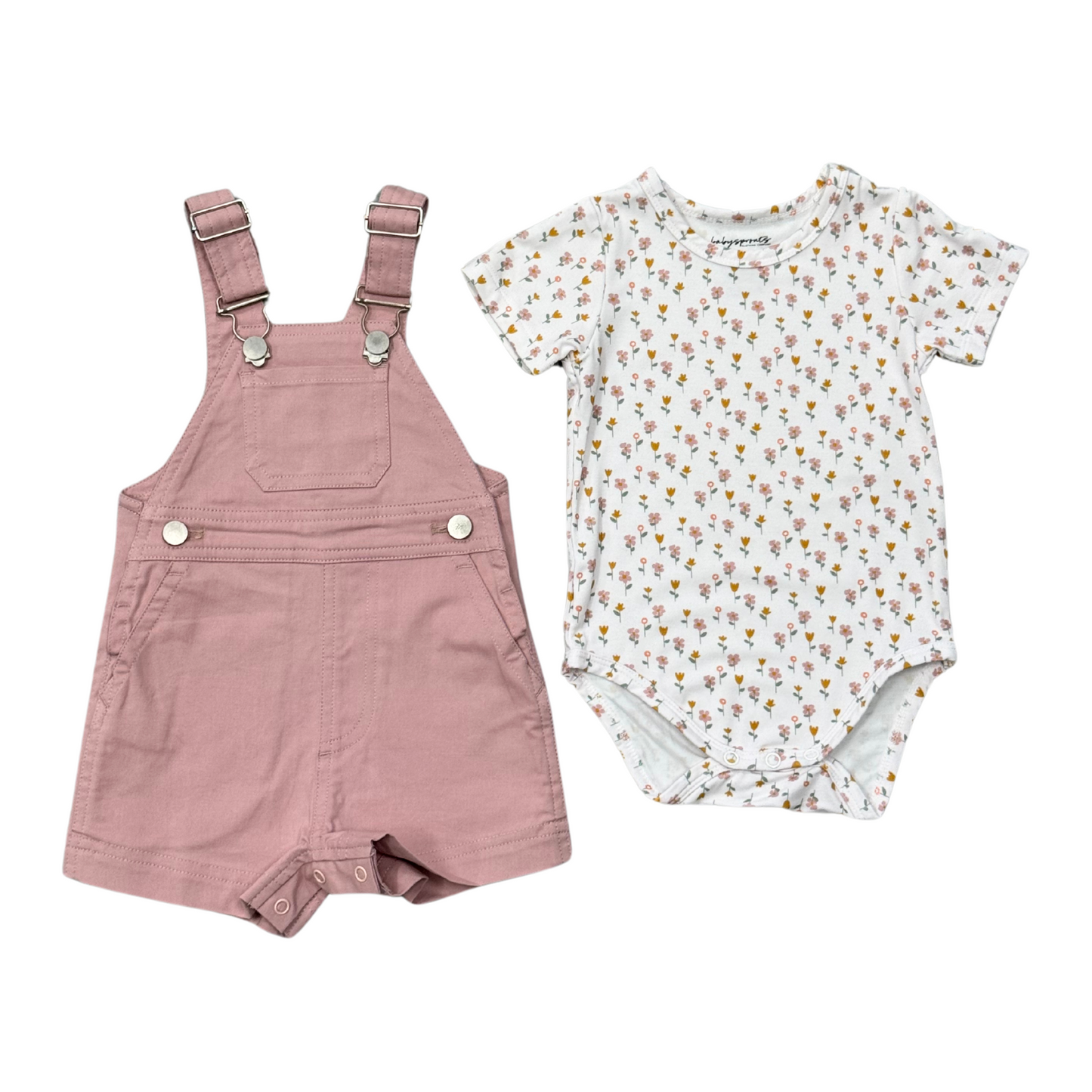 COTTON OVERALLS SET