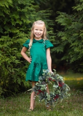 HOLLY AND PEARLS DRESS
