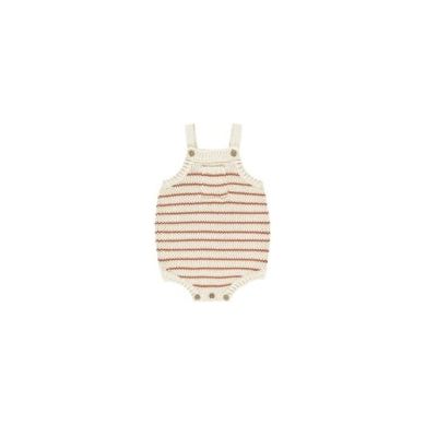 ASHTON KNIT ROMPER || POPPY STRIPE