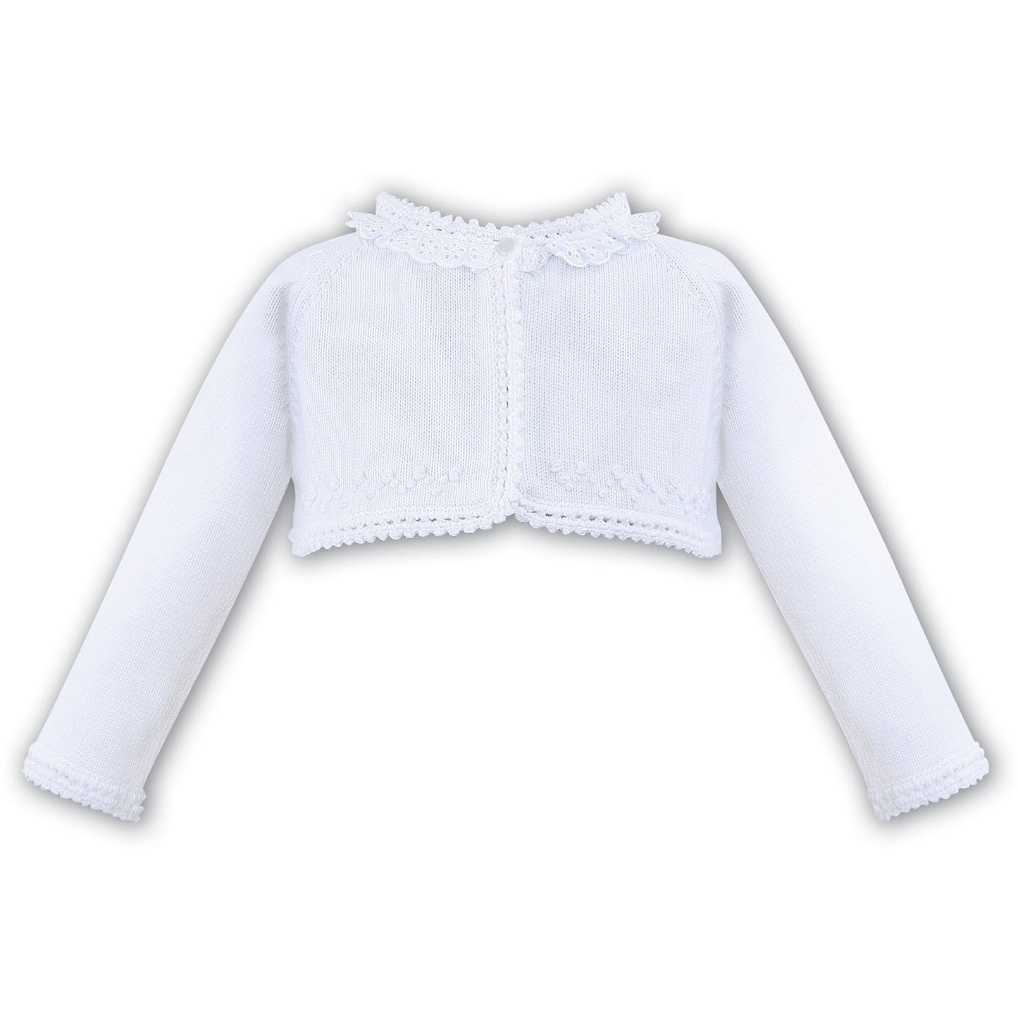 White Bolero Cardigan 100% Cotton