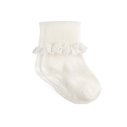 Frilly Non-Slip Stay-On Baby and Toddler Socks