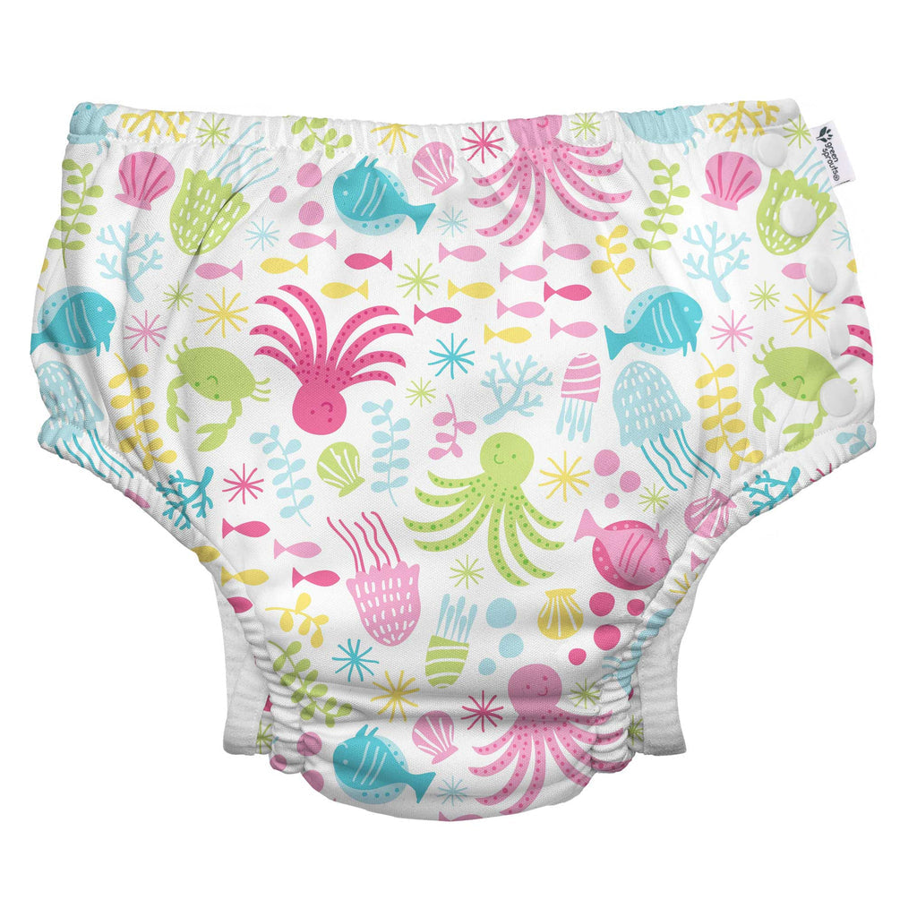 Snap Reusable Absorbent Swimsuit Diaper