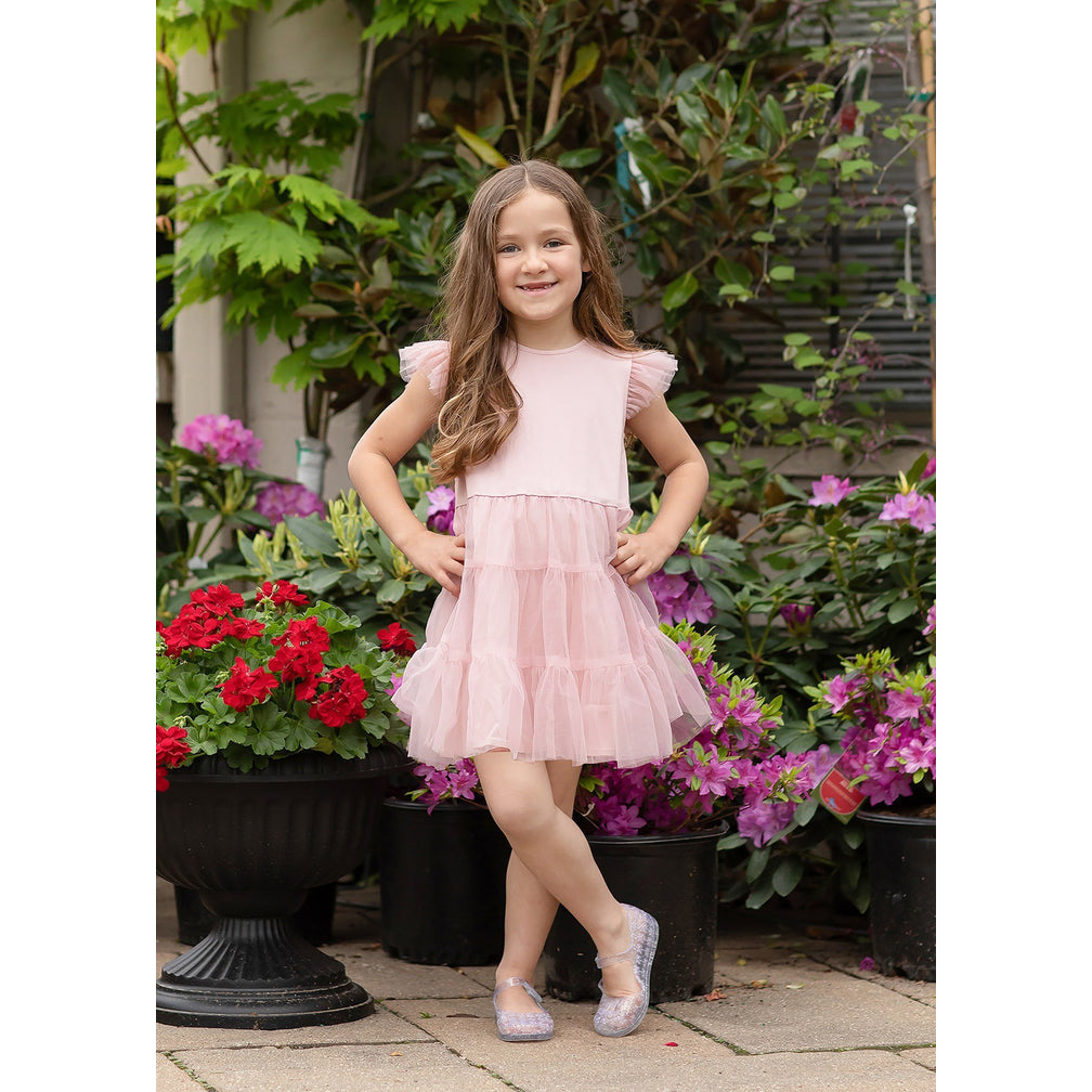 Blooms & Blossoms Rayon Tulle Dress