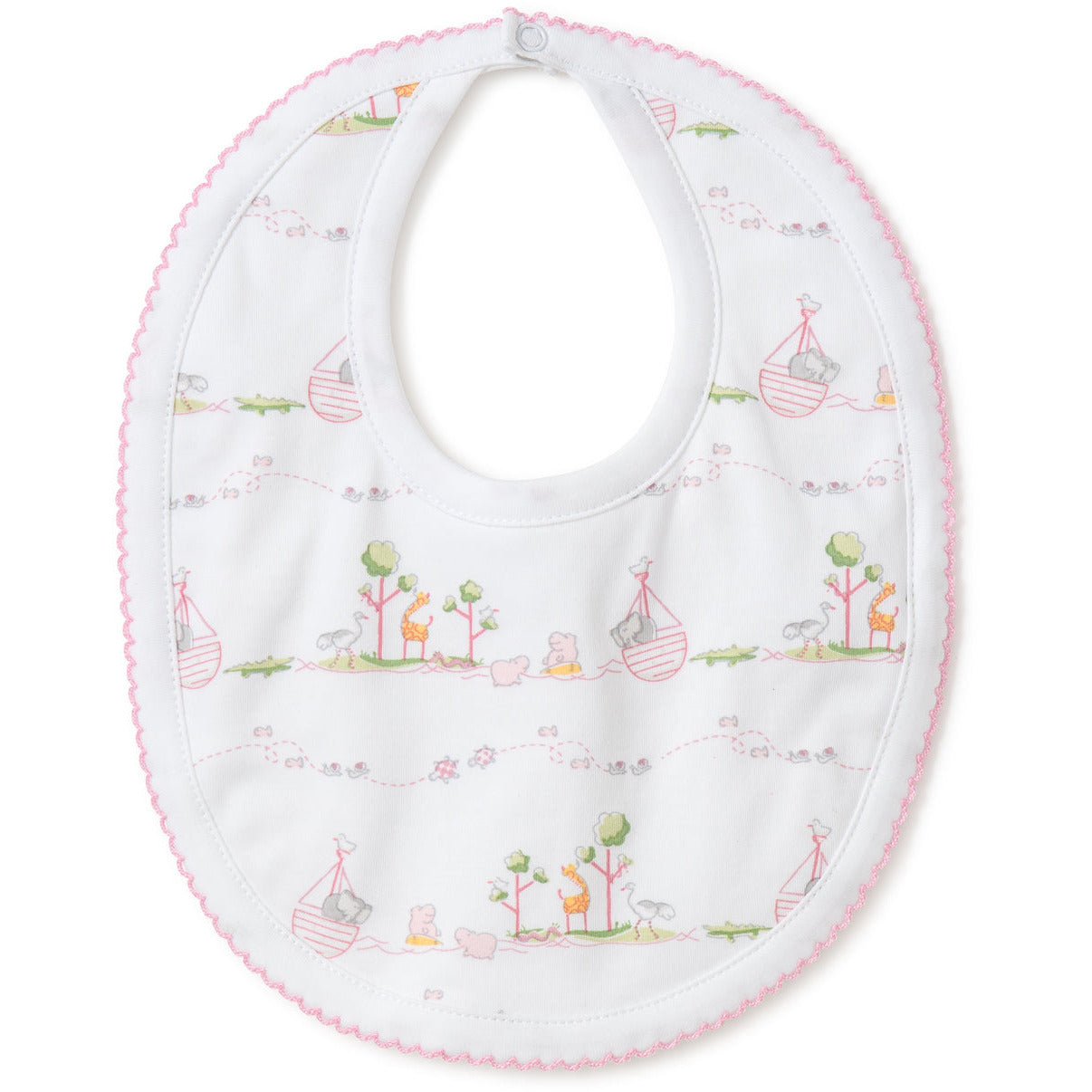 Noah's Print Bib Pink