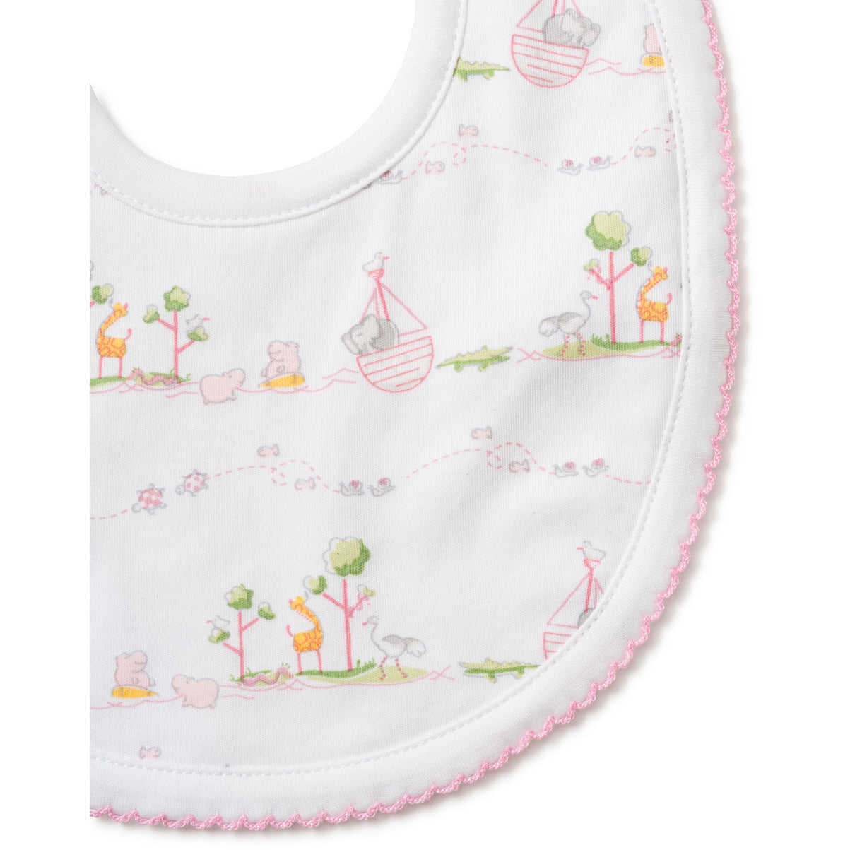 Noah's Print Bib Pink