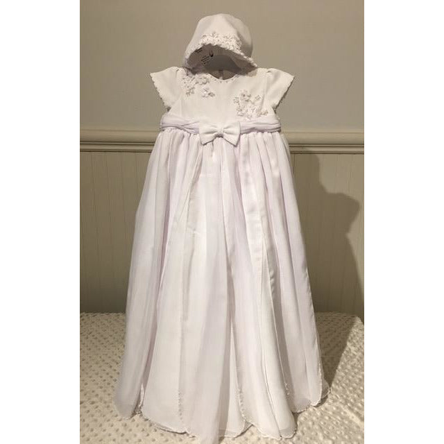 Christening Gown w/Bonnet, organza girls