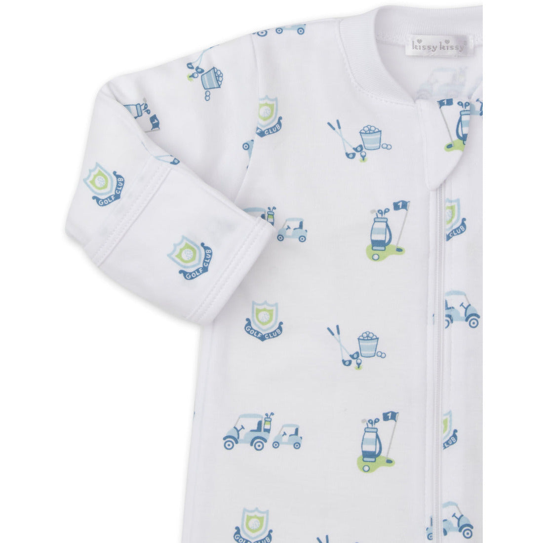 Hole In One Blue Zip Footie