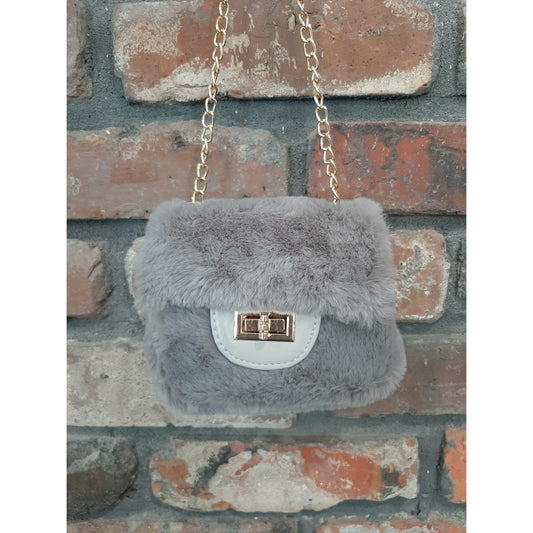 Faux Fur Purse Asst Colors