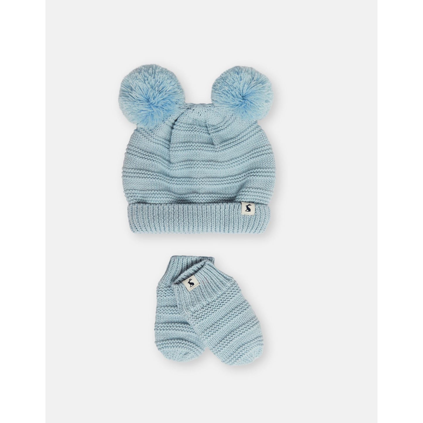 Pom Set Knitted Hat And Glove Set 0-6mo