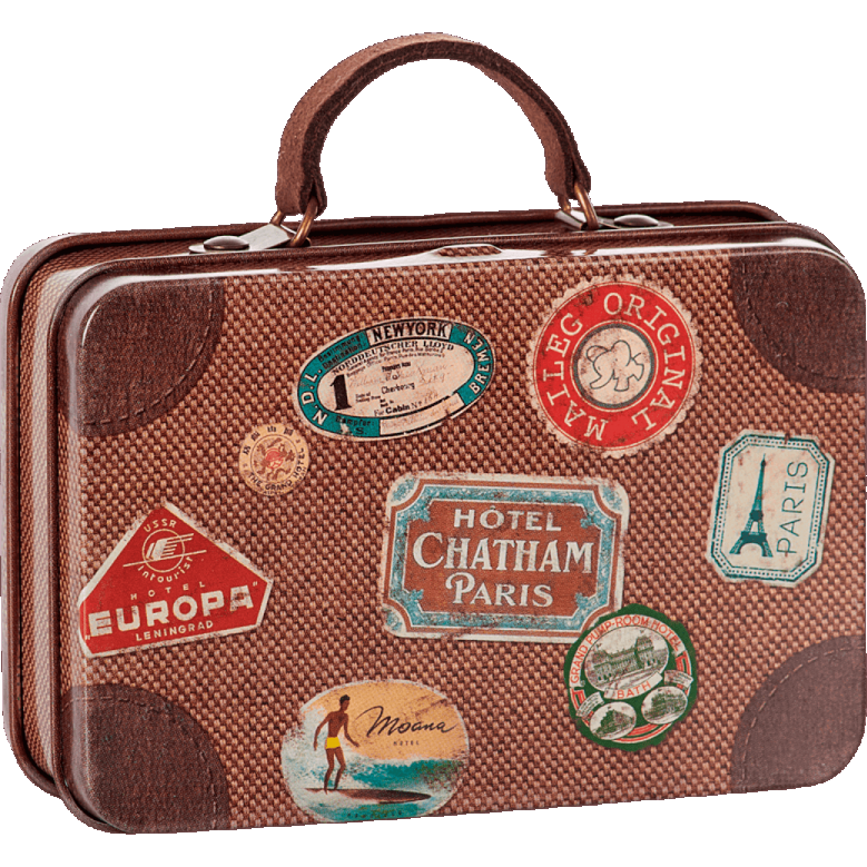 Metal Suitcase, Brown travel