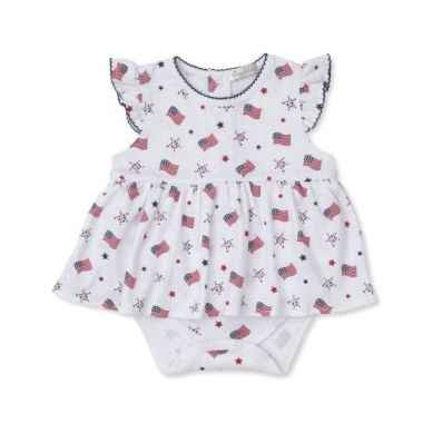 Star Spangled Spirit bodysuit dress s/s prt