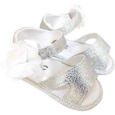 Pink or Silver Sandal W/Flower