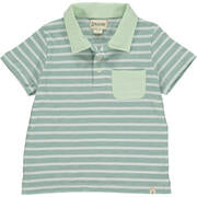 Sage/white polo