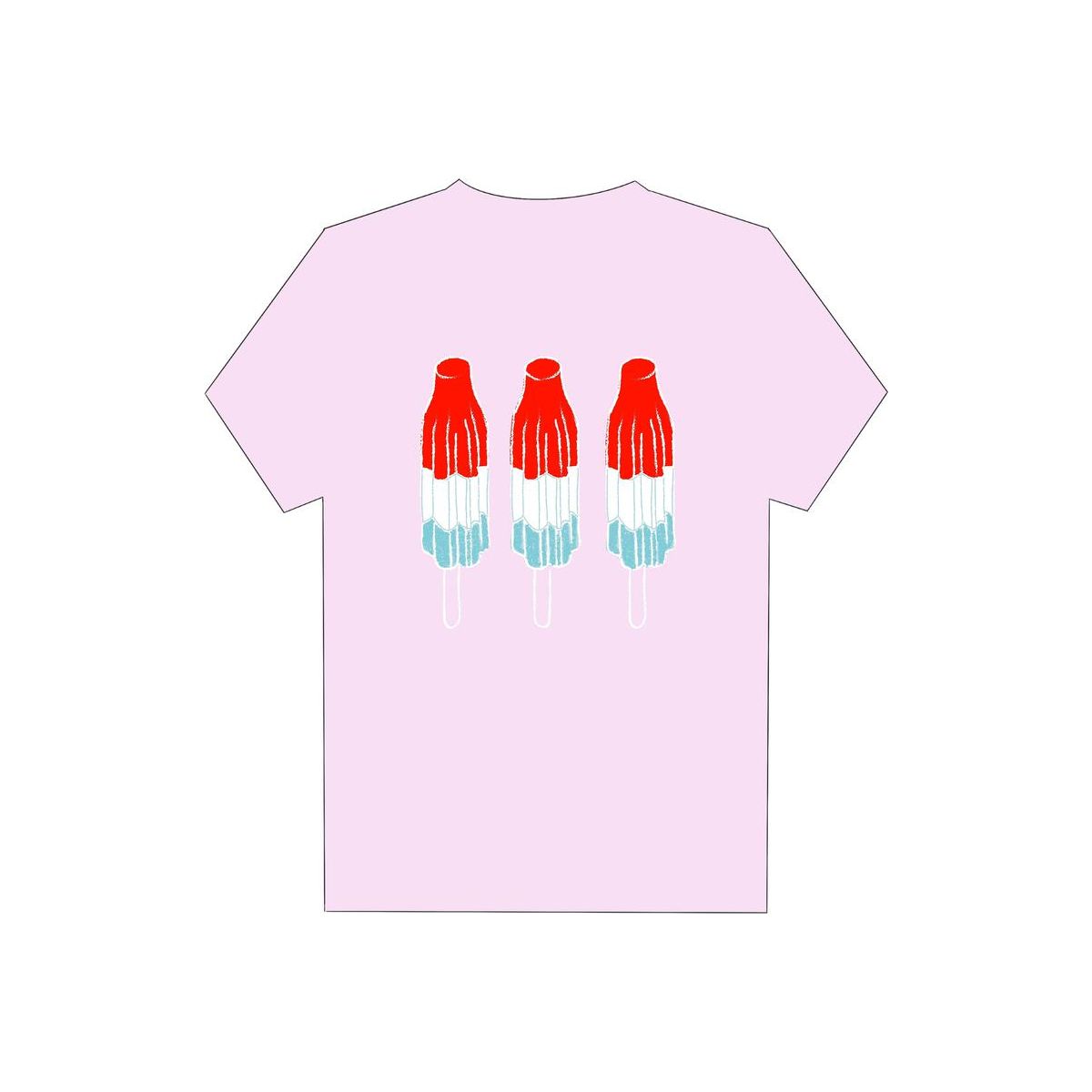 SS LIGHT PINK BOMB POP T-SHIRT