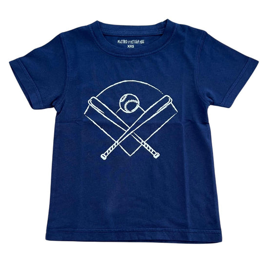 SS Navy Baseball Field T-Shirt