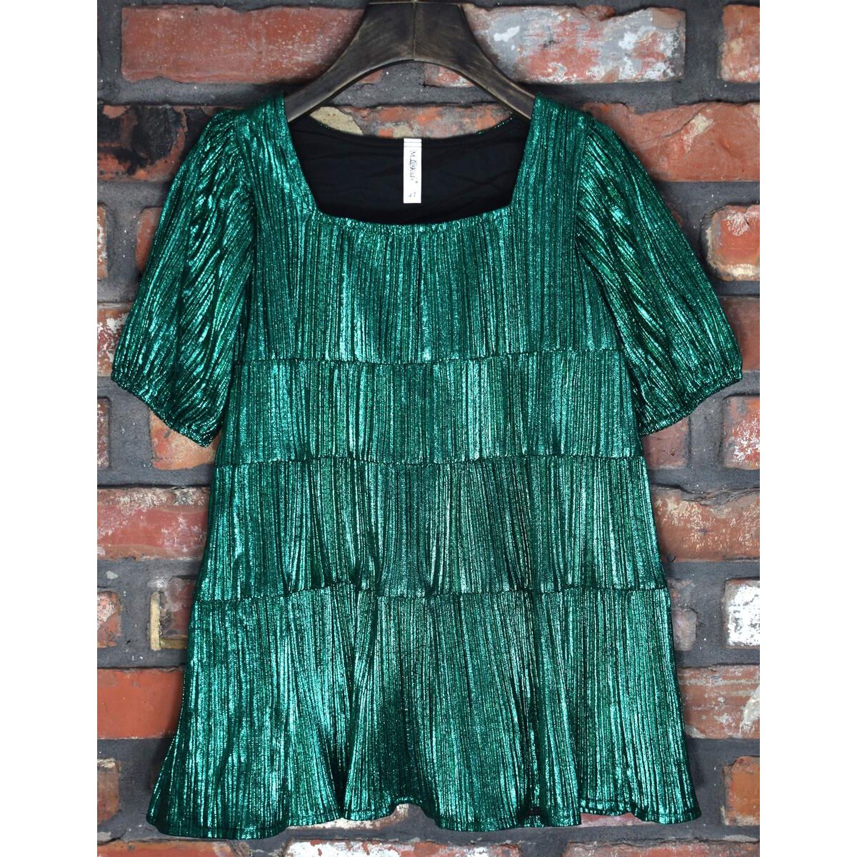 METALLIC HOLIDAY DRESS