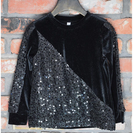 ASYMETRIC SEQUIN TOP