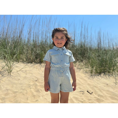 Addison Romper Light Denim