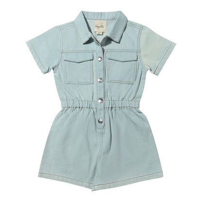 Addison Romper Light Denim