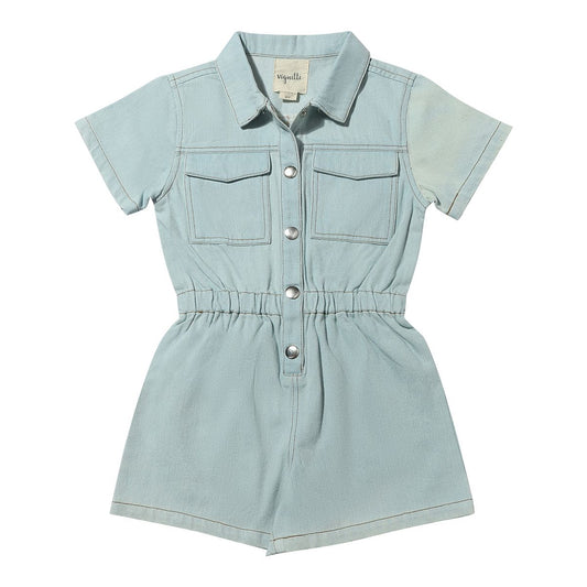 Addison Romper Light Denim