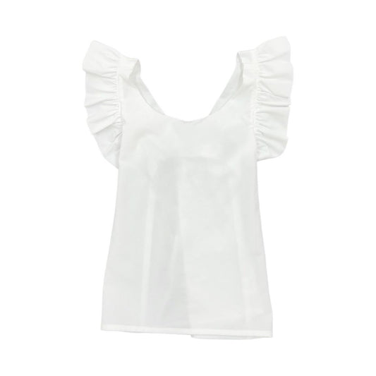 CROSSED BACK RUFFLE TANK