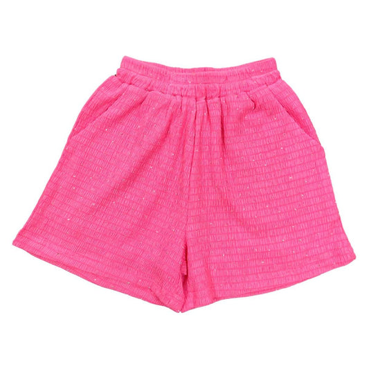 RHINESTONE DOTTED SHORTS HOT PINK