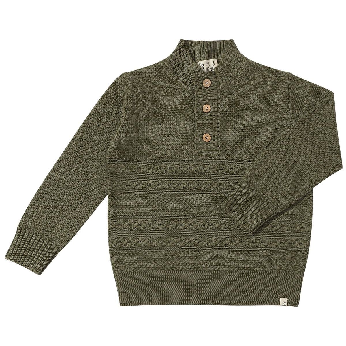 CABLE Sweater Green