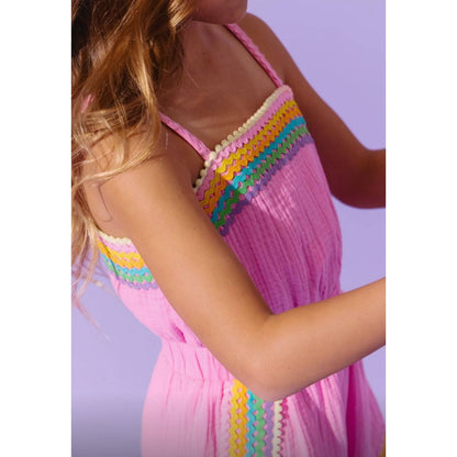 Pink Rainbow Summer Romper