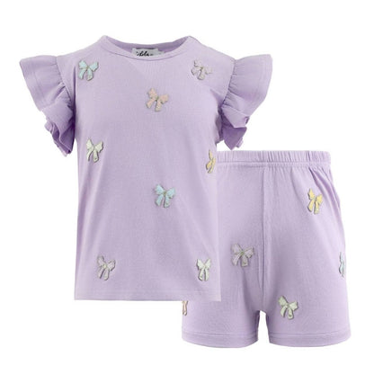 Lavender Pretty Bows Short Set