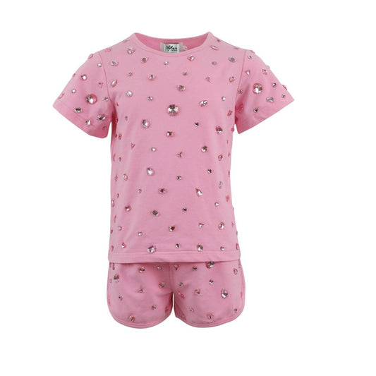 Pinky Gems Short Set