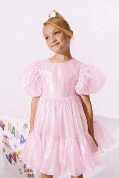 Bubble Gum Hologram Dress