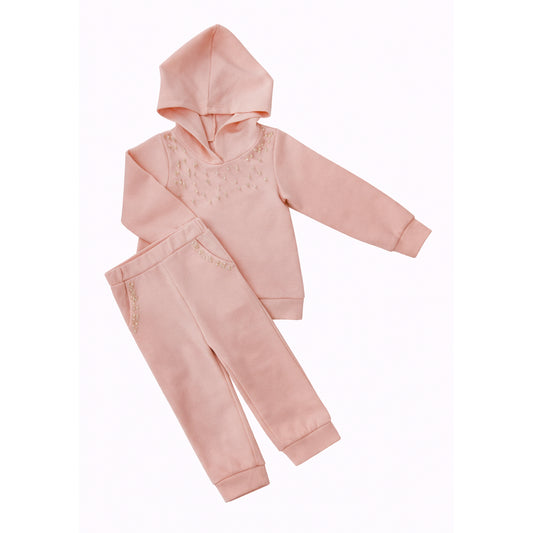 2 PIECE PEARL BEADED SWEATSUIT
