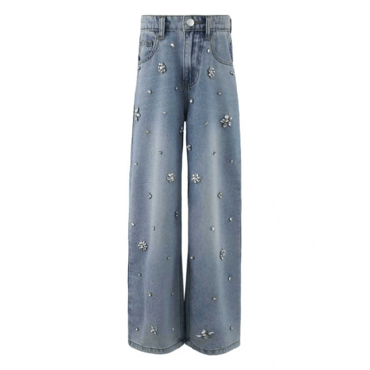 Crystal Flower Jeans