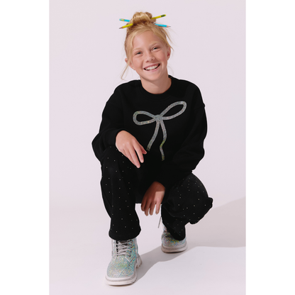 Sparkle Bow Sweatshirt